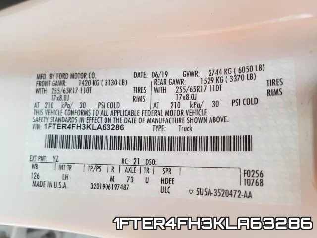 1FTER4FH3KLA63286 фото 2