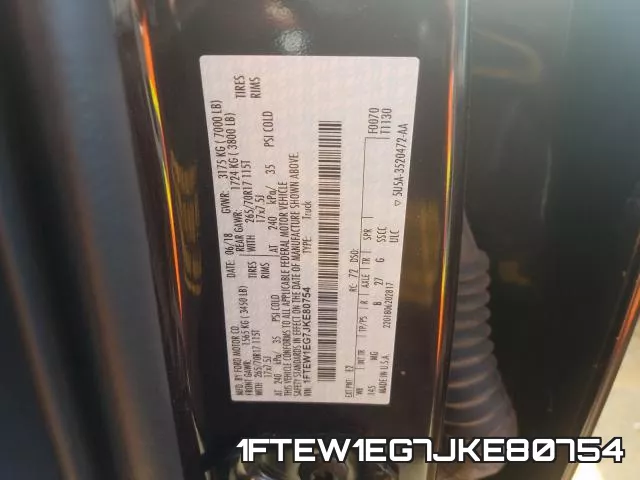 1FTEW1EG7JKE80754 фото 2