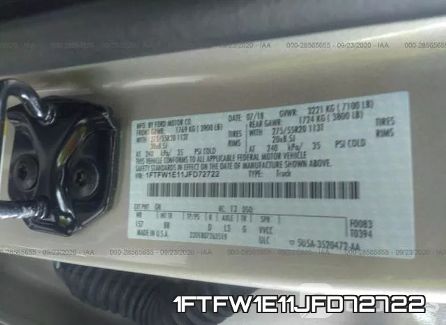 1FTFW1E11JFD72722 фото 10