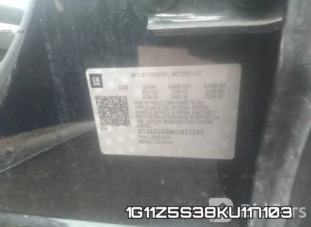 1G11Z5S38KU117103 фото 10