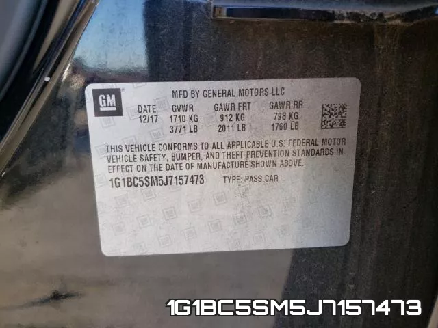 1G1BC5SM5J7157473 фото 2