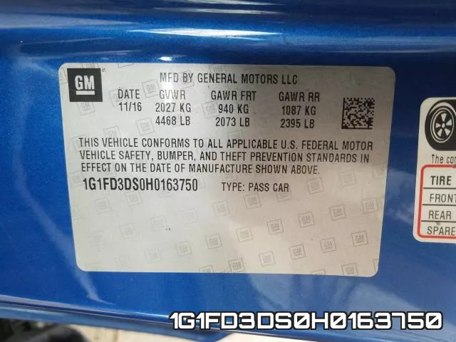 1G1FD3DS0H0163750 фото 2