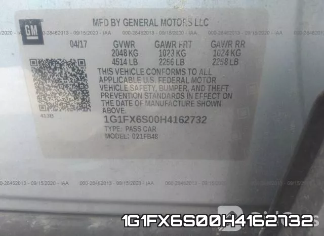 1G1FX6S00H4162732 фото 9