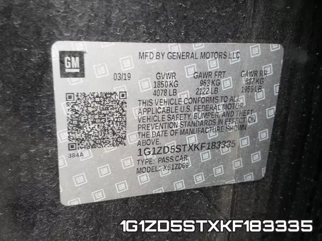 1G1ZD5STXKF183335 фото 2