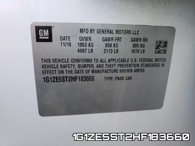 1G1ZE5ST2HF183660 фото 2