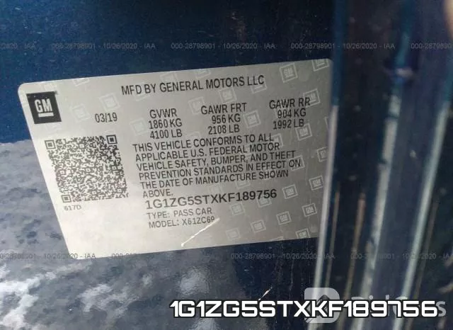 1G1ZG5STXKF189756 фото 10