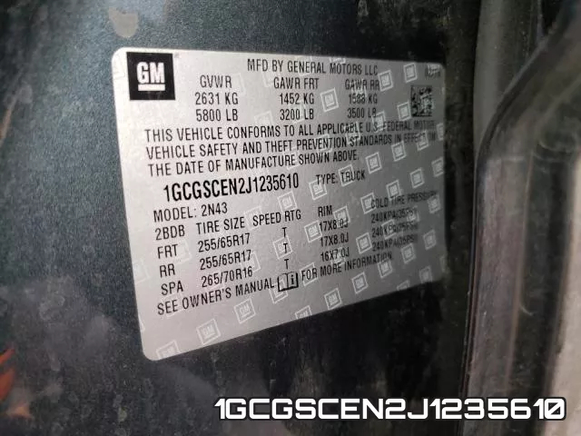 1GCGSCEN2J1235610 фото 2