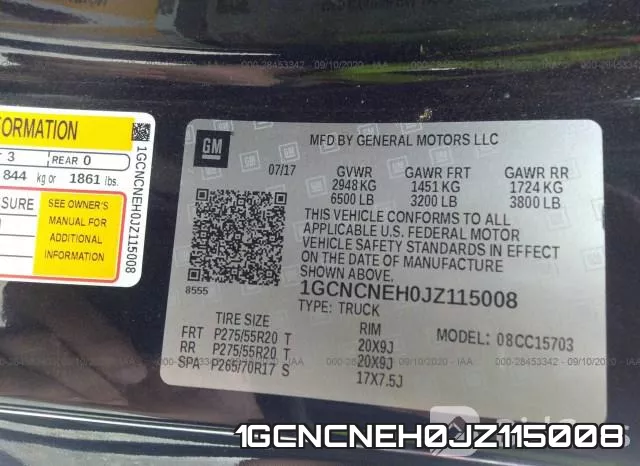 1GCNCNEH0JZ115008 фото 9