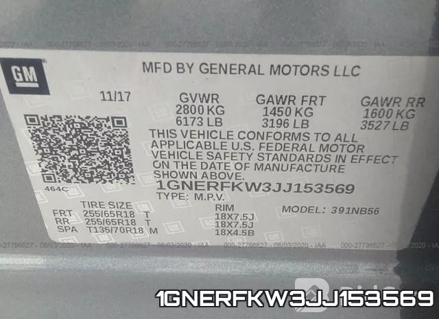 1GNERFKW3JJ153569 фото 10