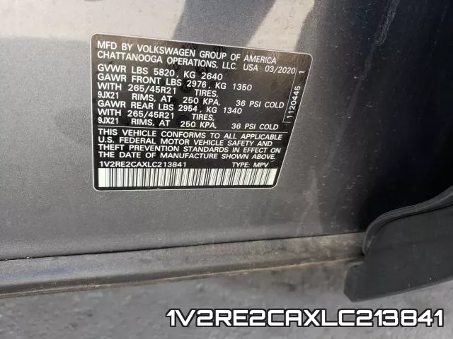 1V2RE2CAXLC213841 фото 2