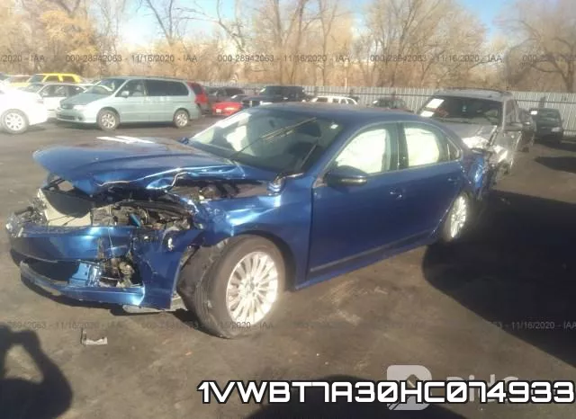 1VWBT7A30HC074933 фото 3