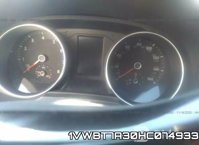 1VWBT7A30HC074933 фото 8