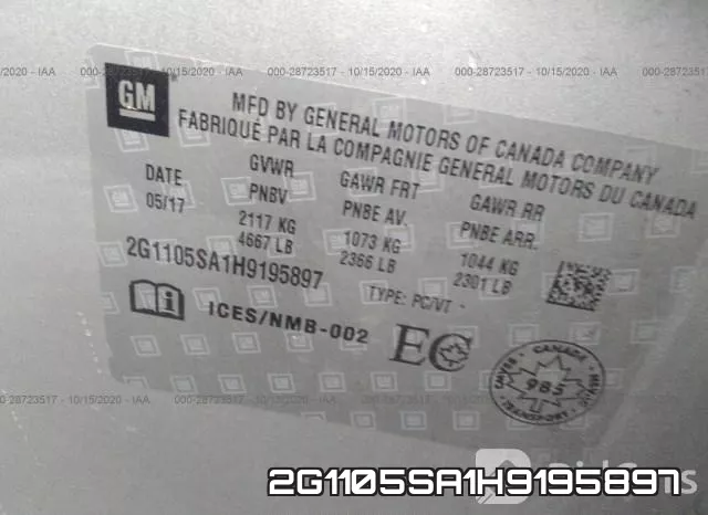2G1105SA1H9195897 фото 10