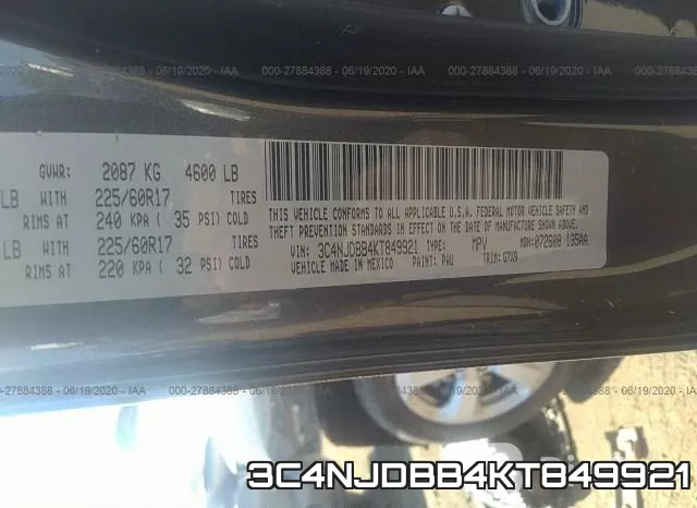 3C4NJDBB4KT849921 фото 10