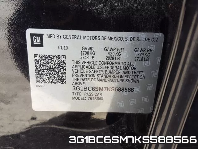 3G1BC6SM7KS588566 фото 2