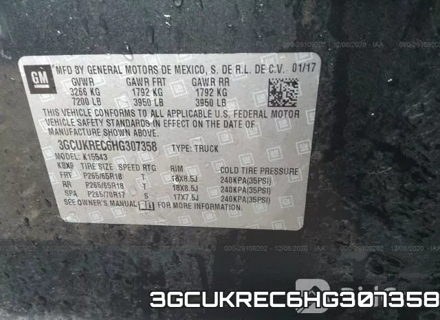 3GCUKREC6HG307358 фото 10