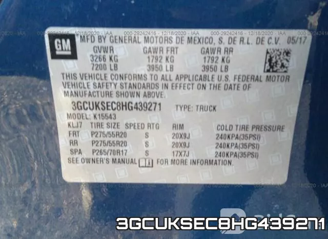 3GCUKSEC8HG439271 фото 10