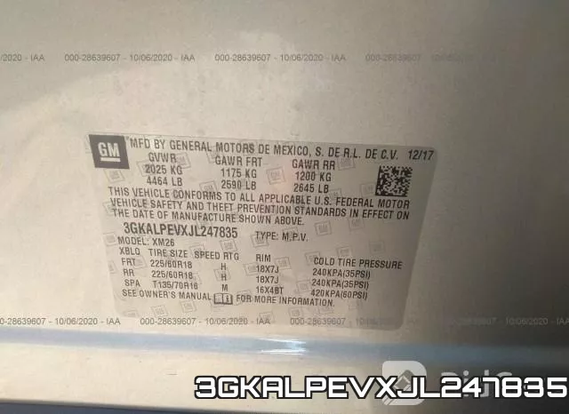 3GKALPEVXJL247835 фото 9