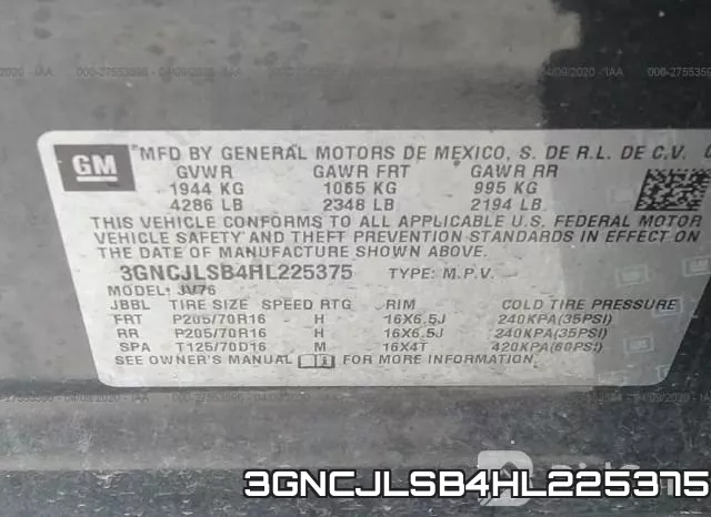 3GNCJLSB4HL225375 фото 10