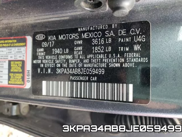 3KPA34AB8JE059499 фото 2