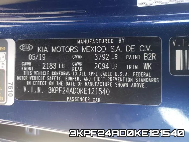 3KPF24AD0KE121540 фото 2