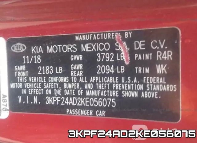 3KPF24AD2KE056075 фото 10