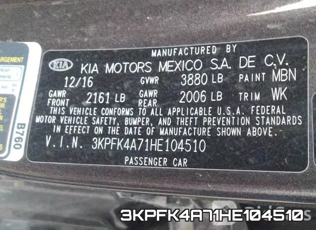 3KPFK4A71HE104510 фото 10