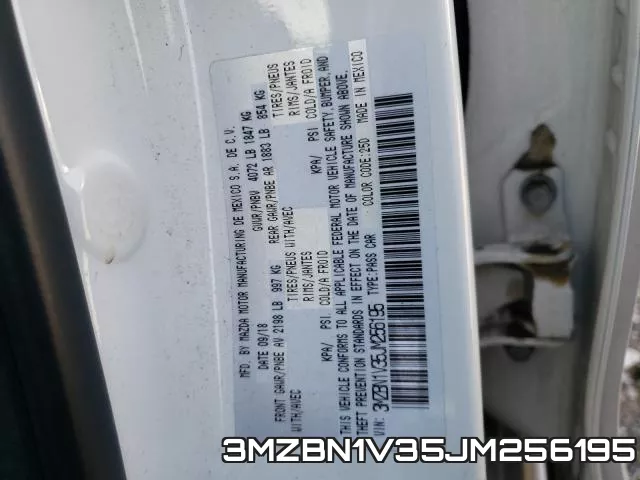 3MZBN1V35JM256195 фото 2