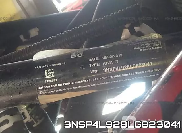 3NSP4L928LG823041 фото 2