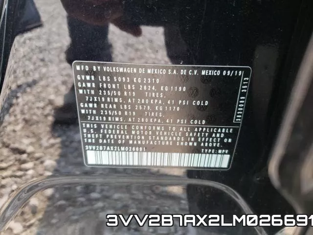 3VV2B7AX2LM026691 фото 2