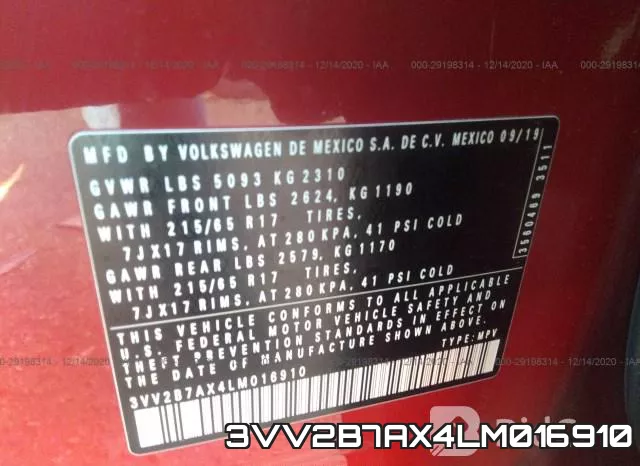 3VV2B7AX4LM016910 фото 10