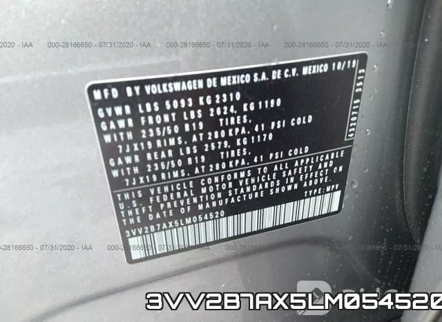 3VV2B7AX5LM054520 фото 10