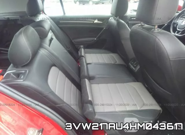 3VW217AU4HM043617 фото 9