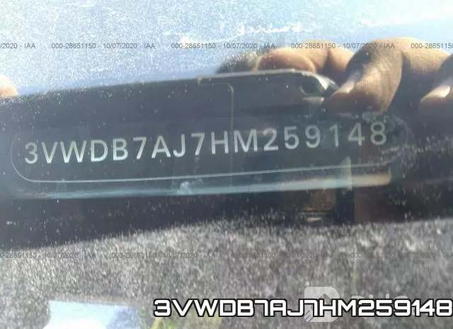3VWDB7AJ7HM259148 фото 10