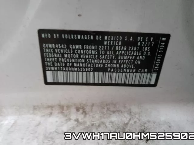 3VWH17AU0HM525902 фото 2
