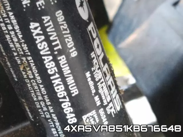 4XASVA851KB676648 фото 2