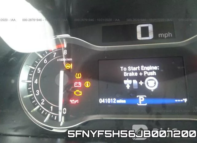 5FNYF5H56JB007200 фото 8