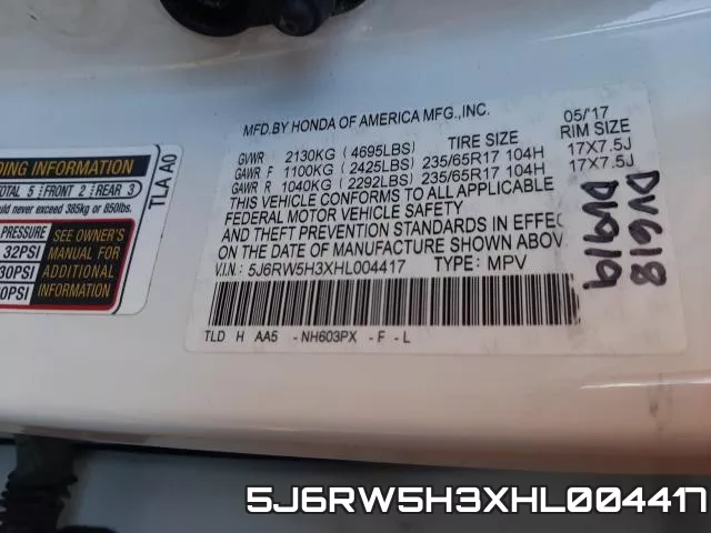 5J6RW5H3XHL004417 фото 2