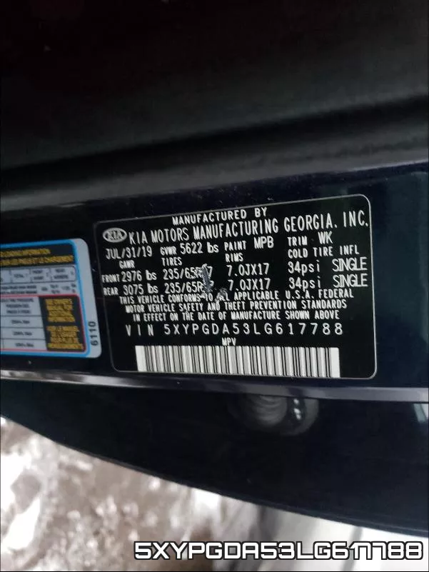 5XYPGDA53LG617788 фото 2