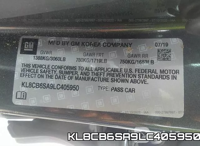 KL8CB6SA9LC405950 фото 10