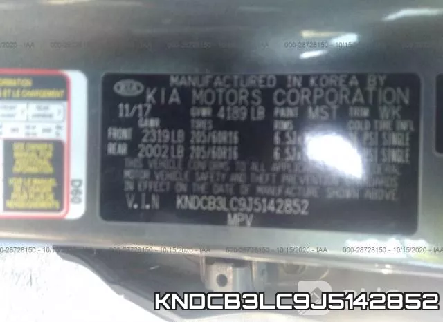 KNDCB3LC9J5142852 фото 7