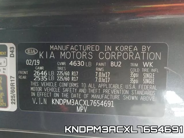 KNDPM3ACXL7654691 фото 2