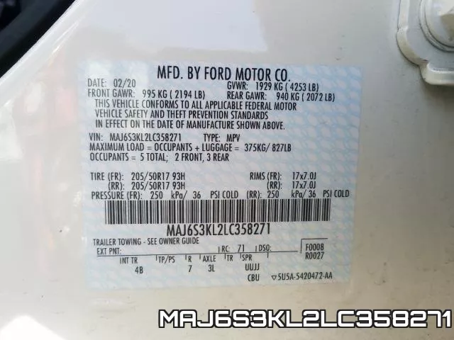 MAJ6S3KL2LC358271 фото 2