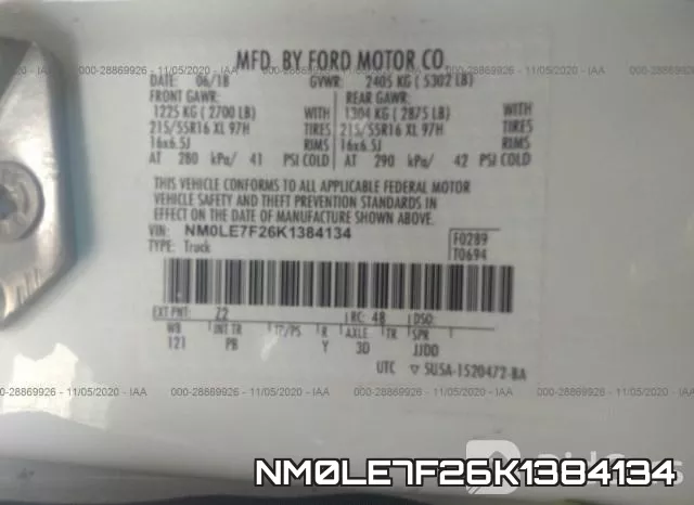 NM0LE7F26K1384134 фото 10
