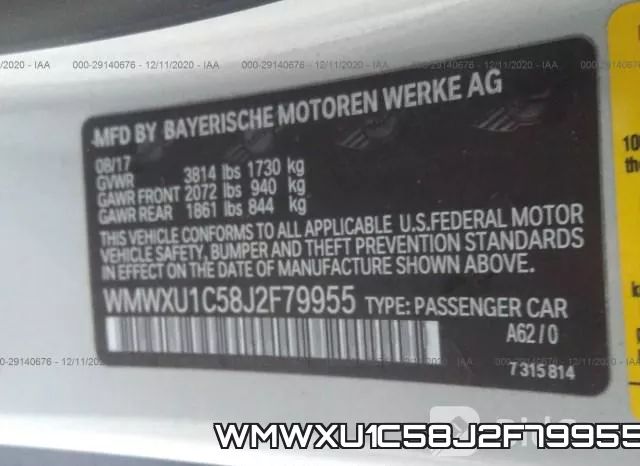 WMWXU1C58J2F79955 фото 10
