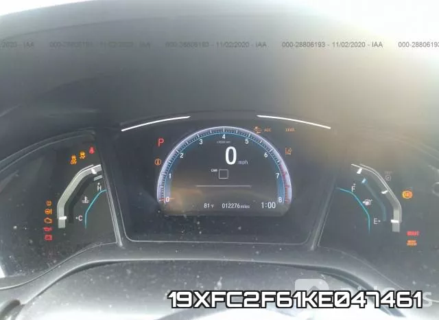 19XFC2F61KE047461 фото 8