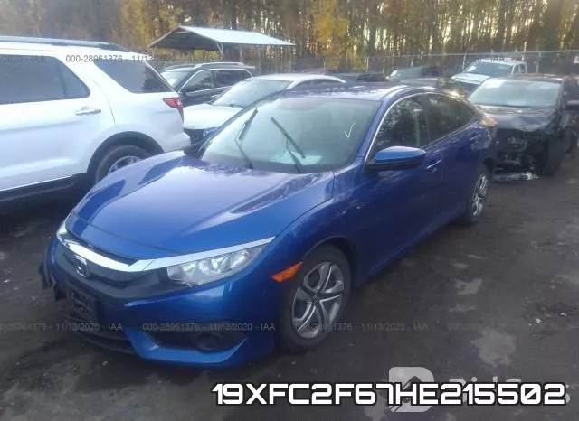 19XFC2F67HE215502 фото 3