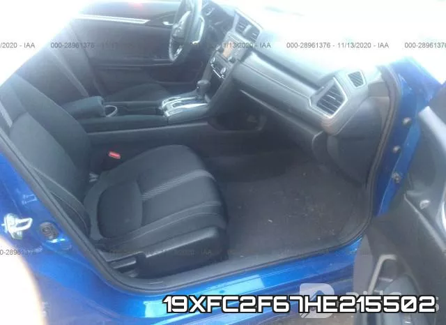 19XFC2F67HE215502 фото 6