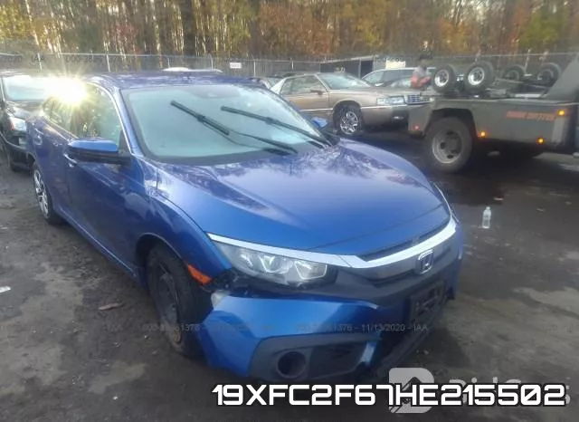 19XFC2F67HE215502 фото 7