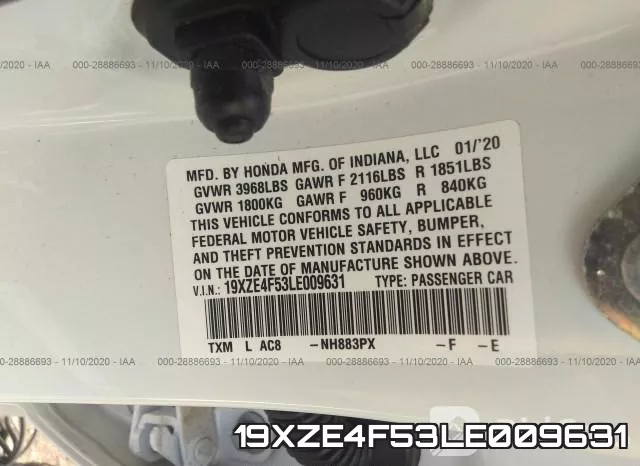 19XZE4F53LE009631 фото 10
